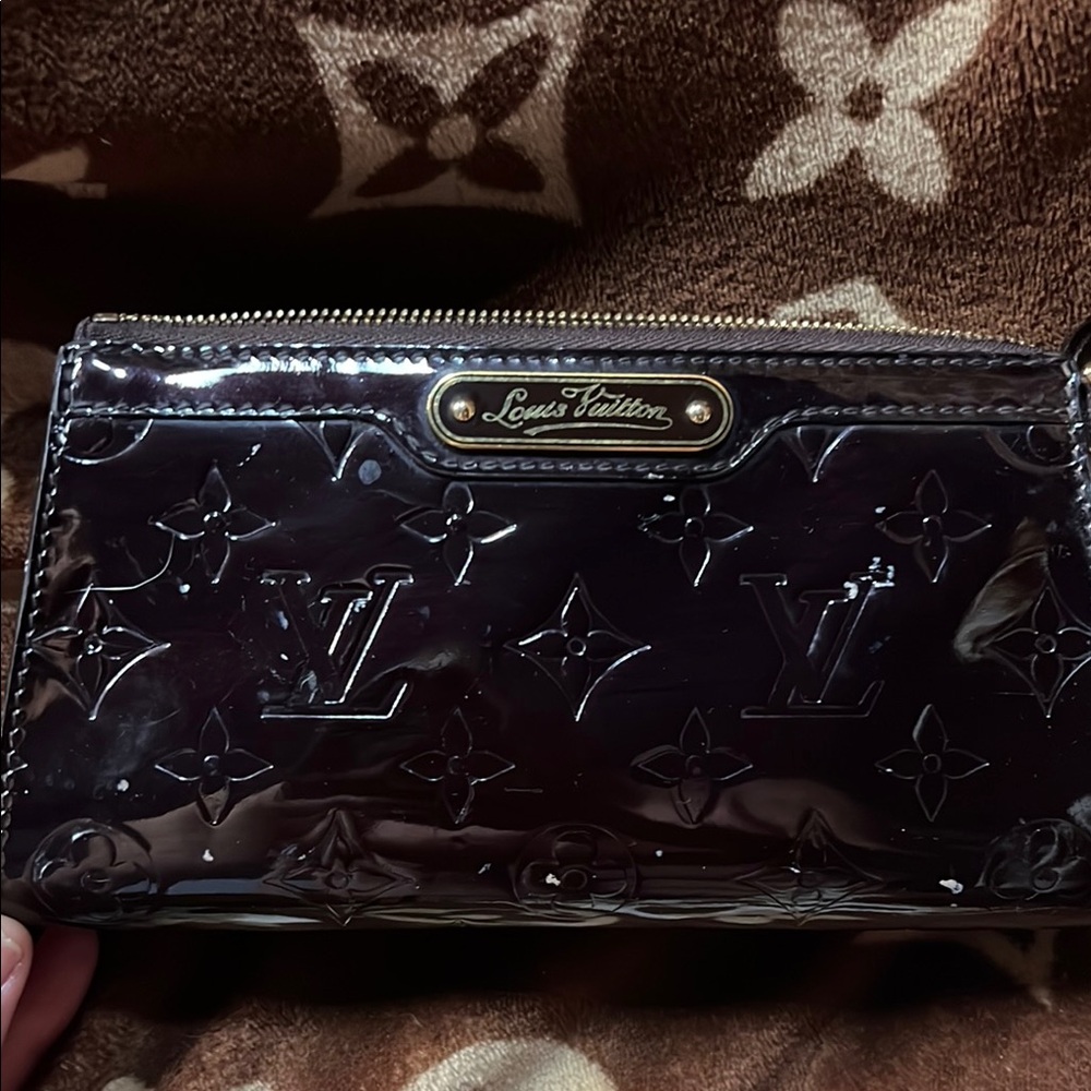 Louis Vuitton Black Embossed Wallet